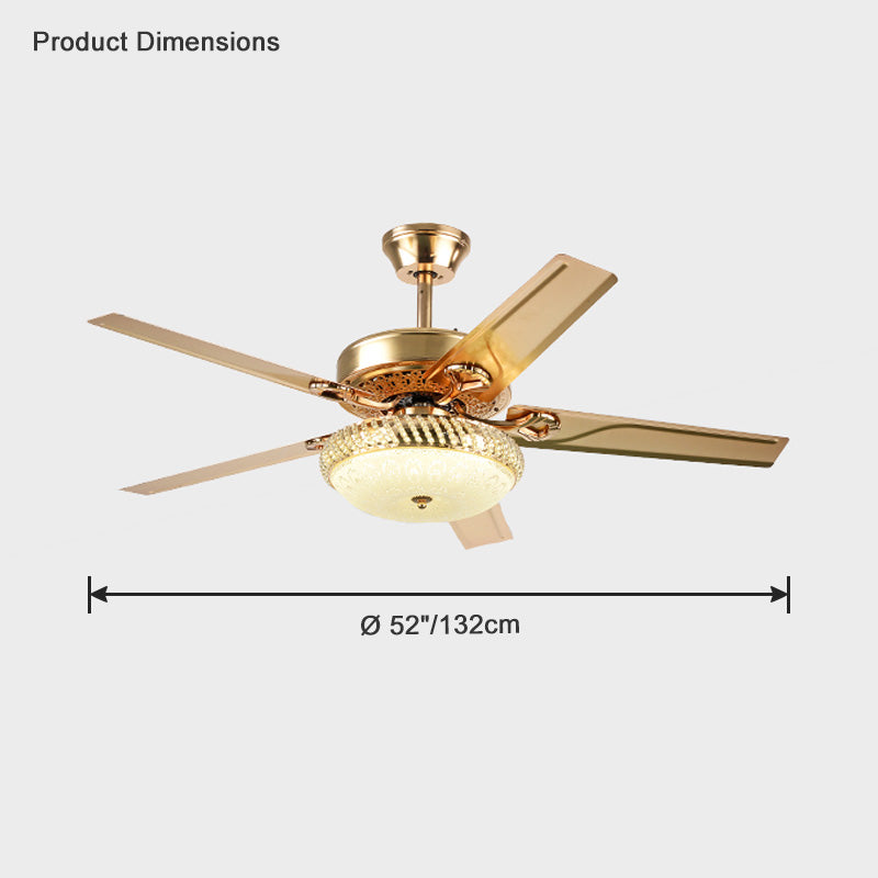 Diff 52" Reversible Slimline Ceiling Fan with Dimmable Light-DF5030