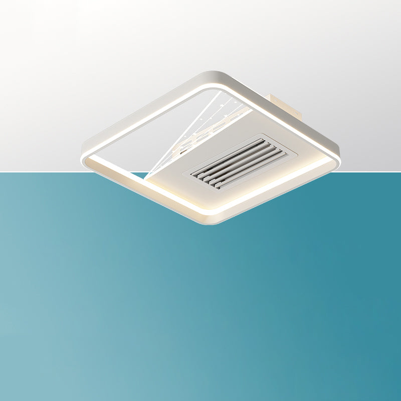 Diff Bladeless Flush Mount Ceiling Fan with Remote-DF5057