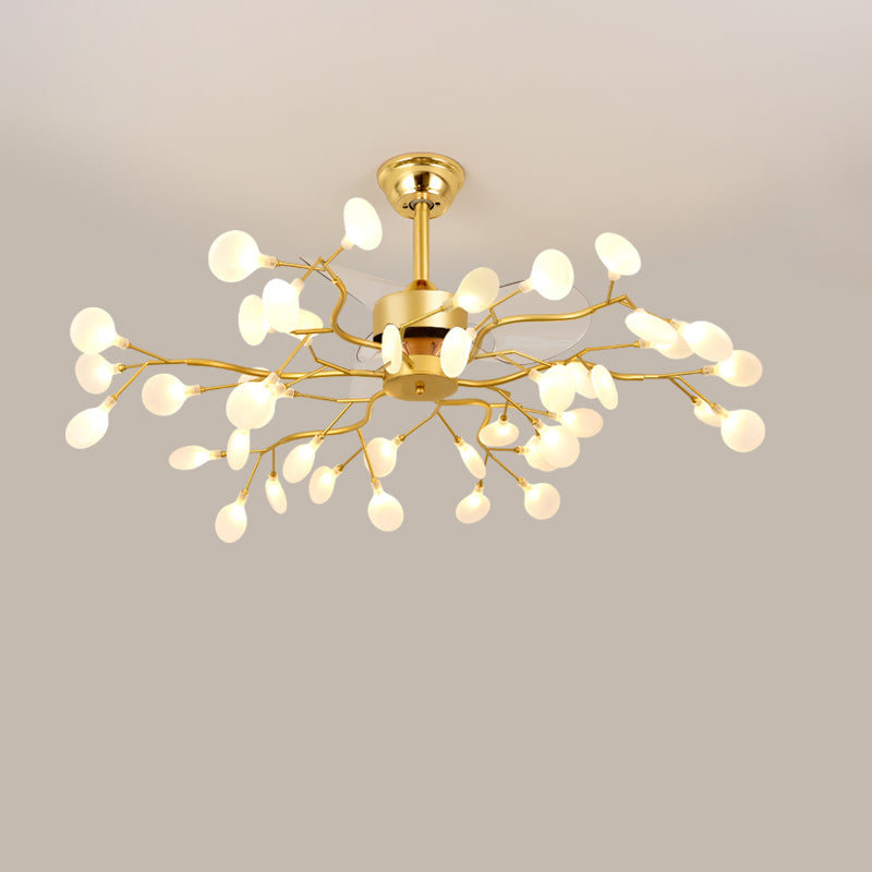 Diff Gold/Black Branch Ceiling Fan Chandelier-DF5065