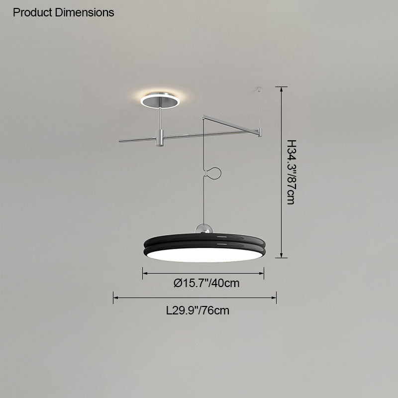 Diff Disc Offset Pendant Light-DF2251