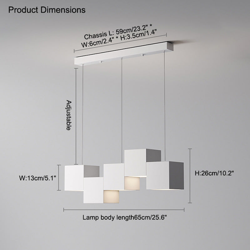 Diff Cube Linear Pendant Light-DF2013