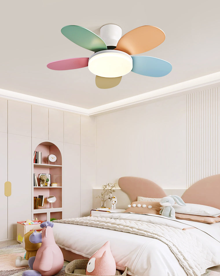 Diff 36" Children Wood Ceiling Fan with Dimmable Light-DF5004
