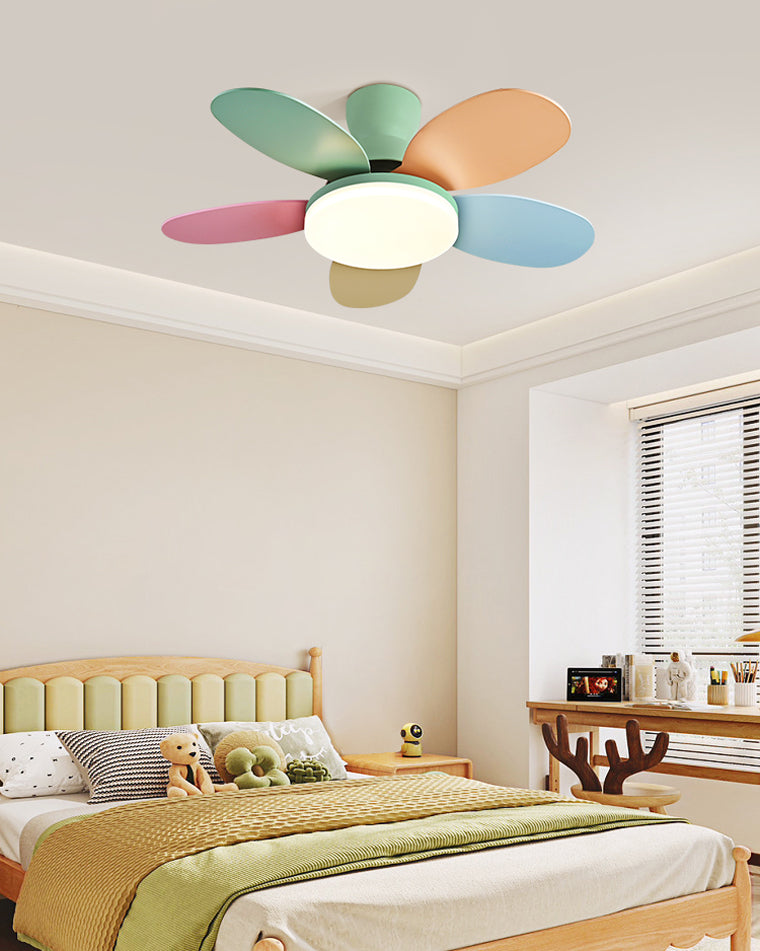Diff 36" Children Wood Ceiling Fan with Dimmable Light-DF5004