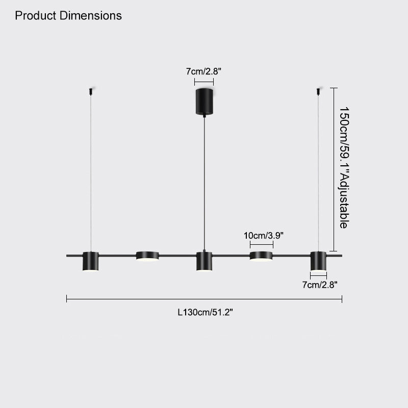 Diff 6 Light Linear Chandelier-DF2048