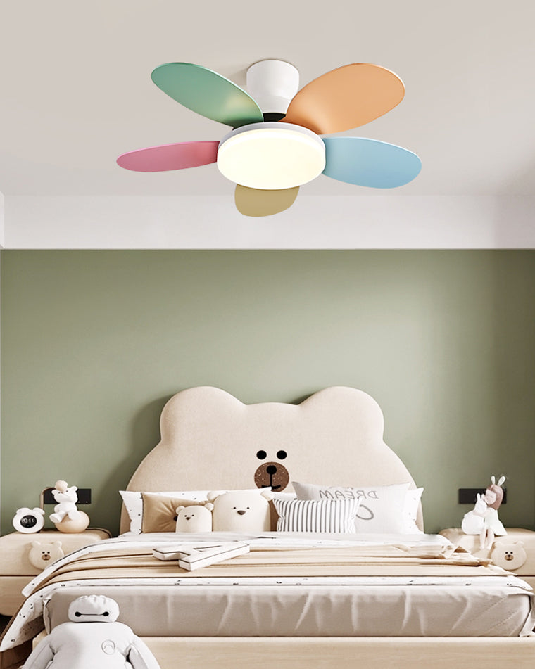 Diff 36" Children Wood Ceiling Fan with Dimmable Light-DF5004