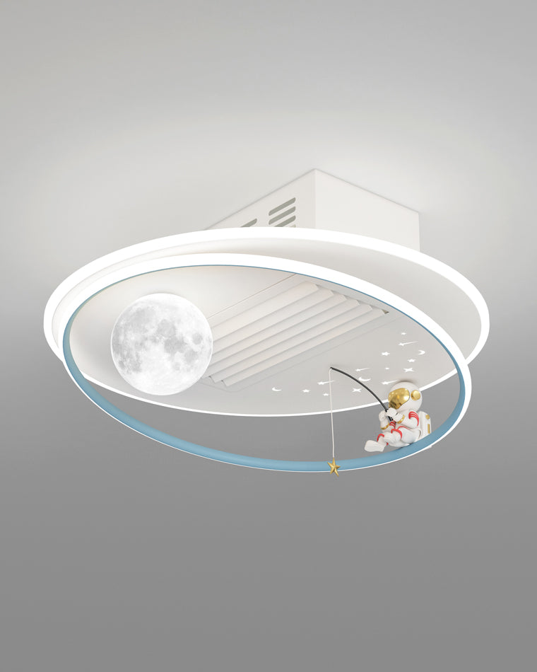 Diff Childish Low Profile Ceiling Fan with Dimmable Light-DF5056
