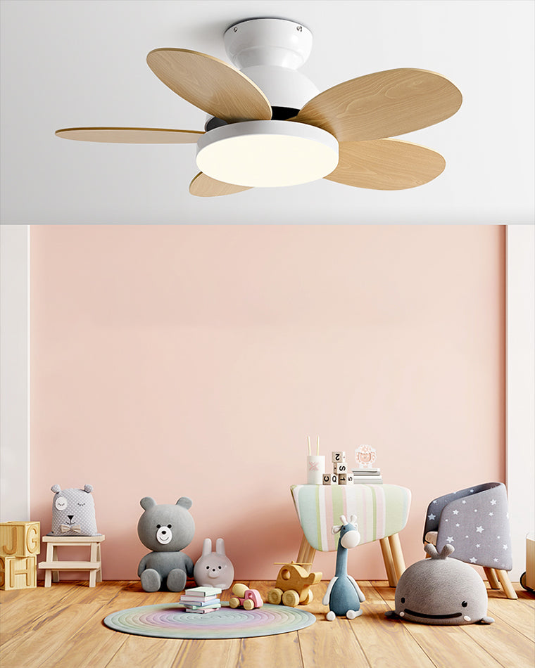 Diff 36" Children Wood Ceiling Fan with Dimmable Light-DF5004