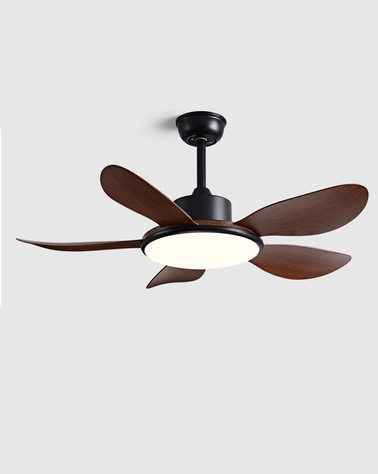 Diff 42" Wood Grain Ceiling Fan with Dimmable Light-DF5003
