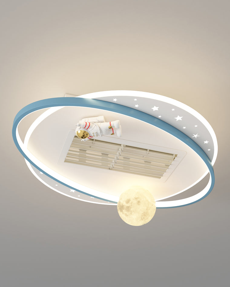Diff Childish Low Profile Ceiling Fan with Dimmable Light-DF5056