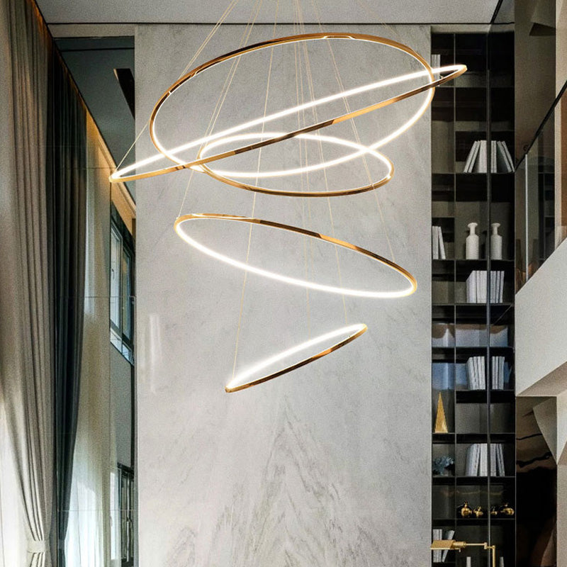 Diff Large Tiered Ring Foyer Chandelier-DF2160