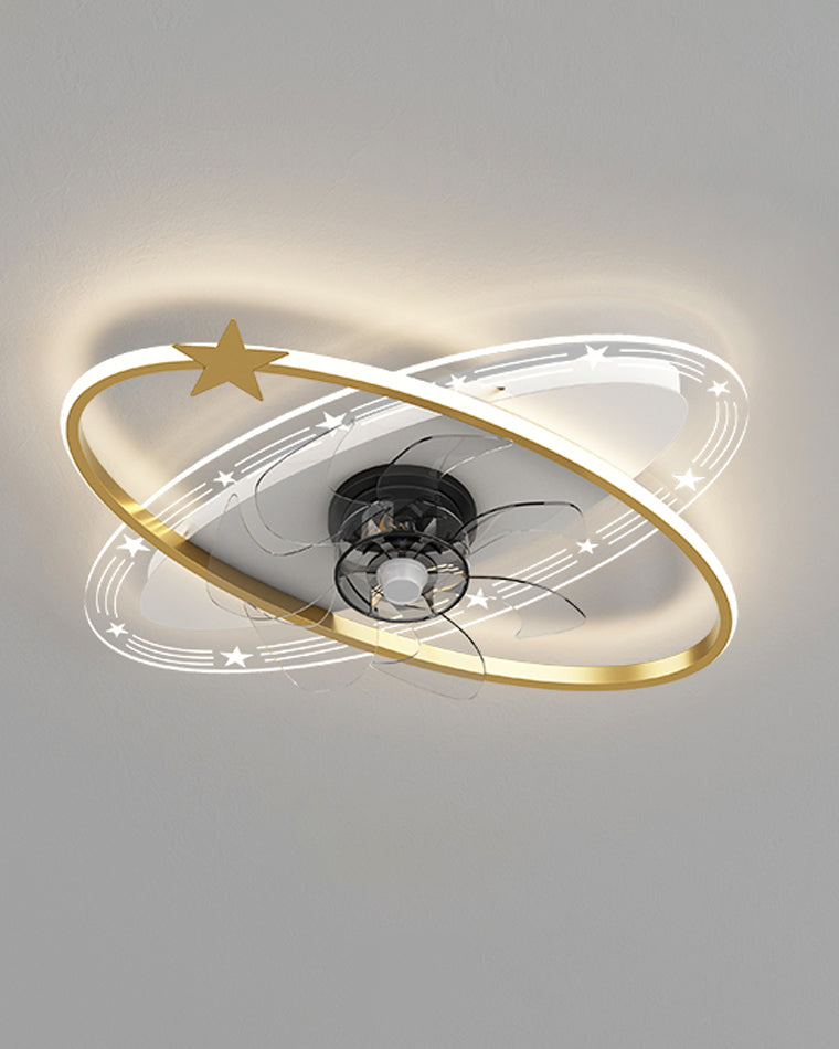 Diff Small Low Profile Ceiling Fan with Remote-DF5059