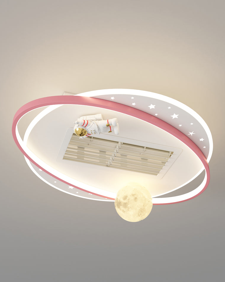 Diff Childish Low Profile Ceiling Fan with Dimmable Light-DF5056