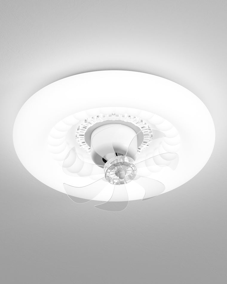 Diff Oscillating Small Low Profile Flush Mount Ceiling Fan with Remote-DF5062