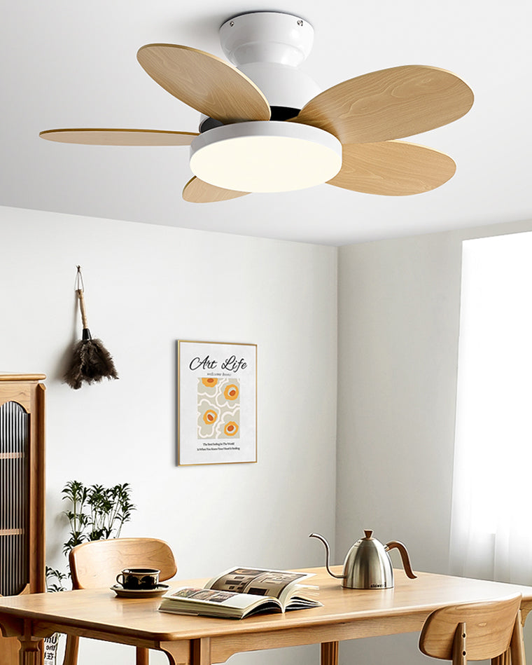 Diff 36" Children Wood Ceiling Fan with Dimmable Light-DF5004
