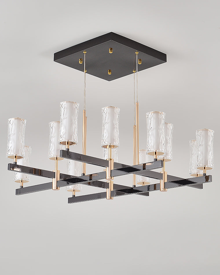 Diff Champagne Gold Acrylic Pillar Candle Chandelier-DF2276