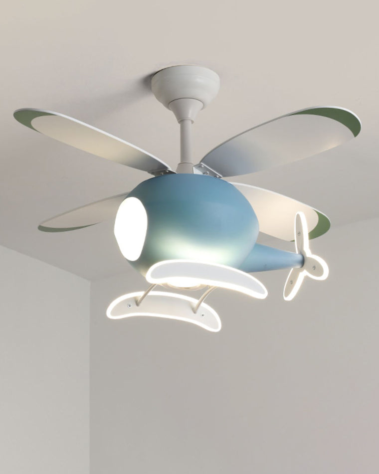 Diff 36" Remote Airplane Ceiling Fan with Dimmable Light-DF5007