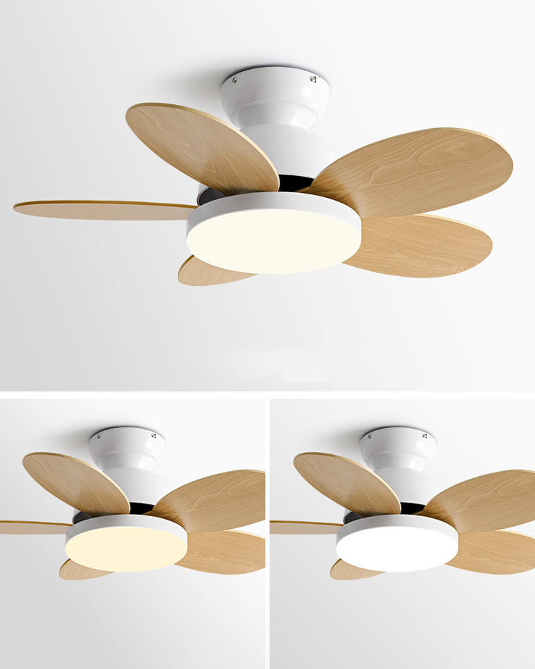 Diff 36" Children Wood Ceiling Fan with Dimmable Light-DF5004