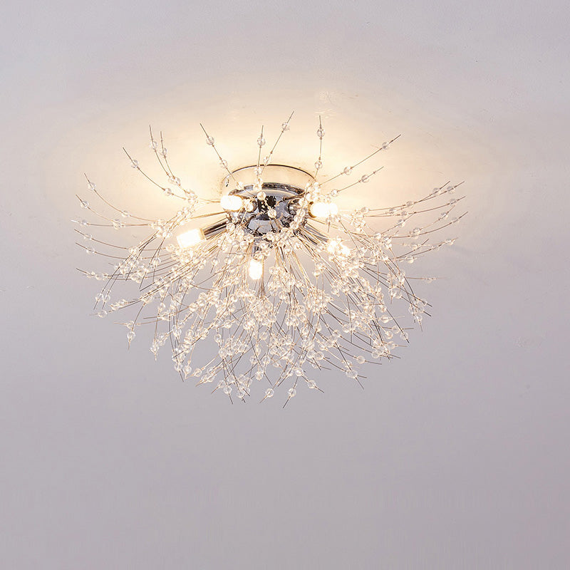 Diff Dandelion Crystal Flower Ceiling Light-DF1014