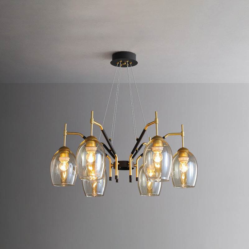 Diff Glass Bell Chandelier-DF2260