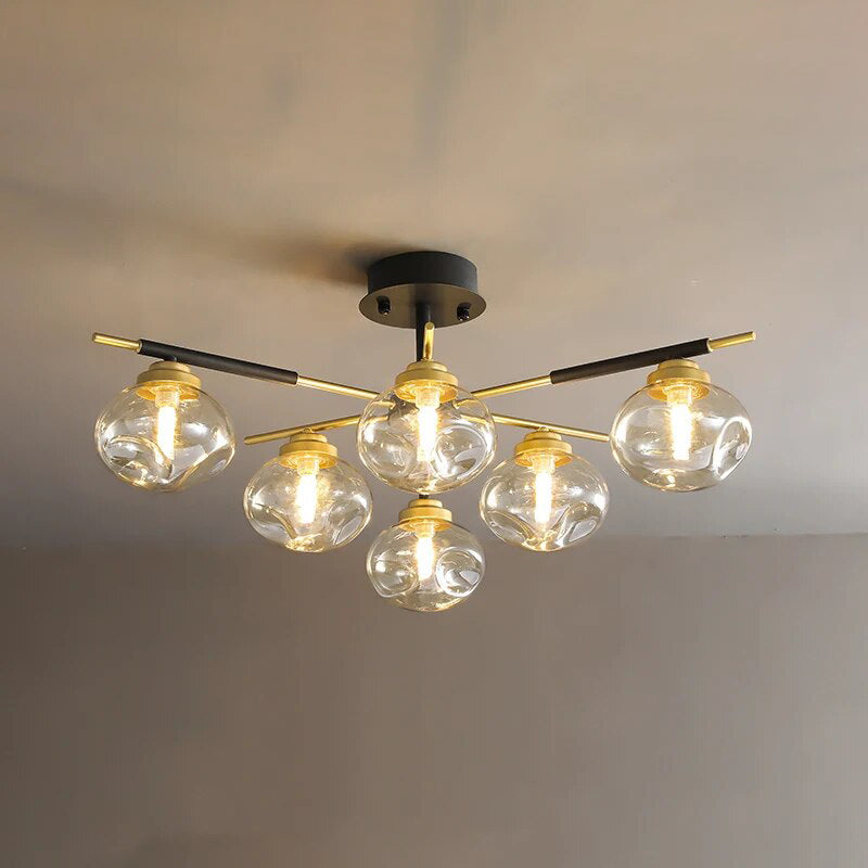 Diff Blown Glass Globe Chandelier-DF2261