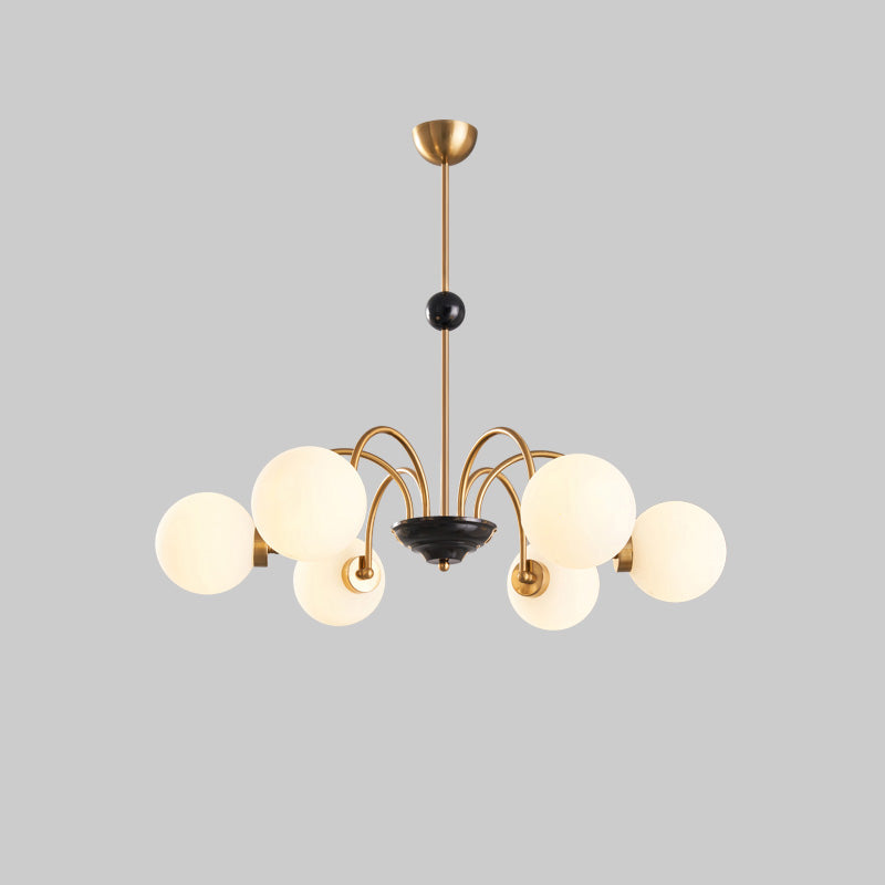 Diff Art Deco Frosted Glass Globe Chandelier-DF2304