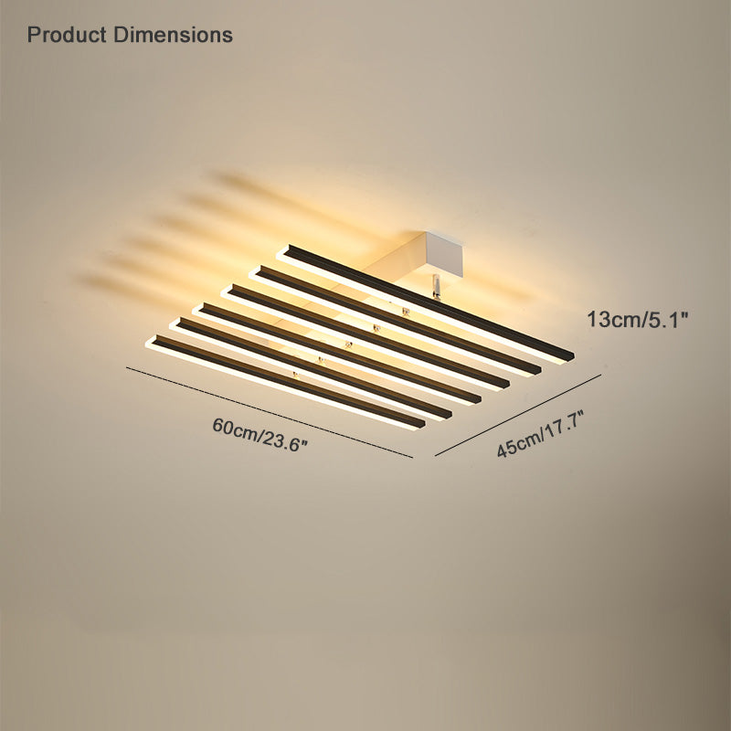 Diff Dimmable Custom Square Bar Ceiling Light with Remote-DF1106