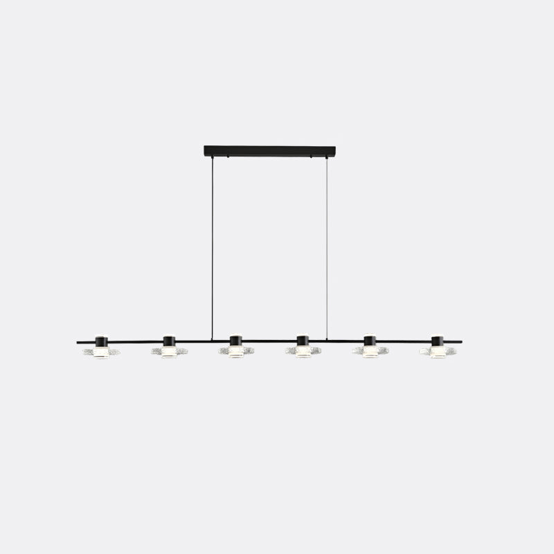 Diff Black Linear Chandelier-DF2222