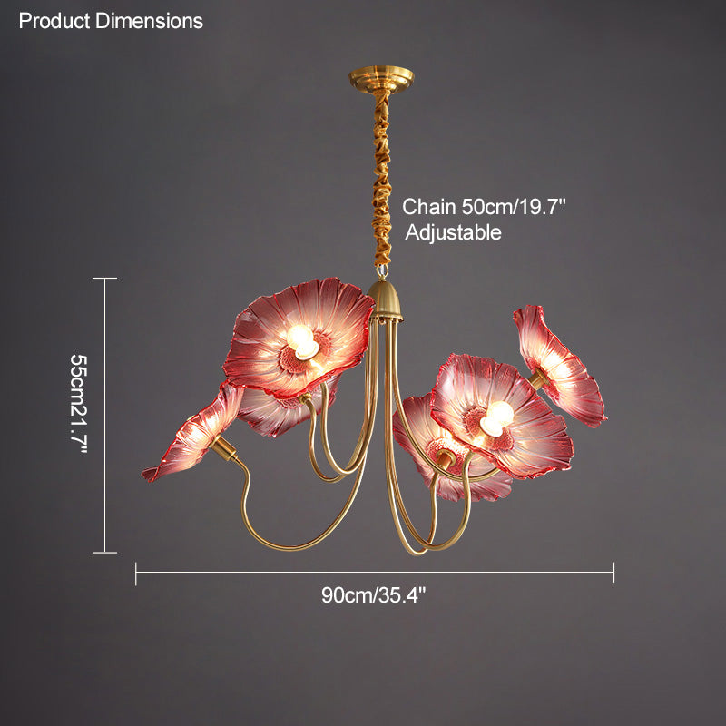 Diff Lotus Flower Arm Chandelier-DF2025