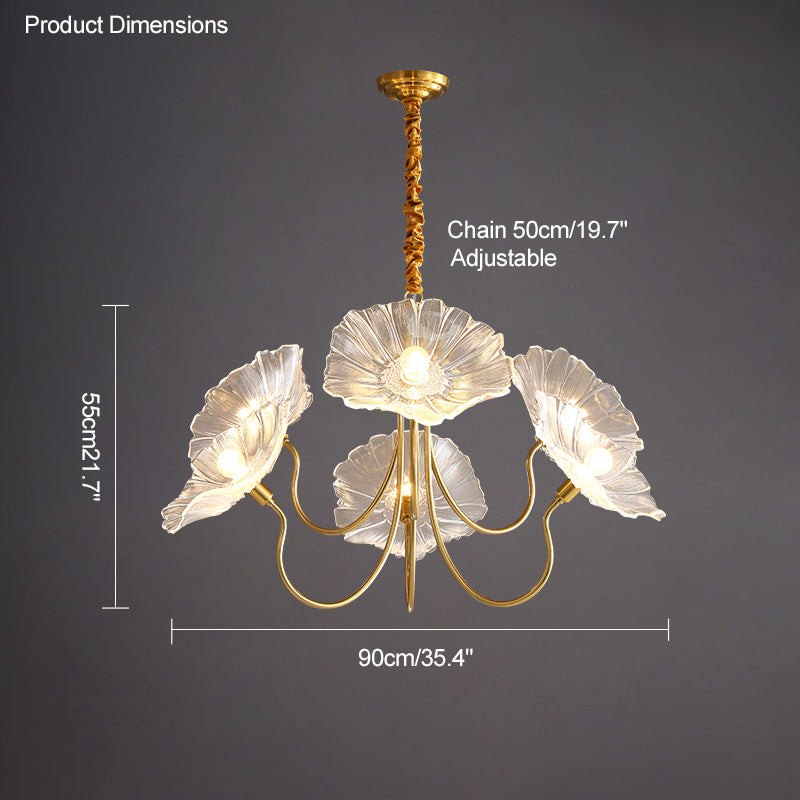 Diff Lotus Flower Arm Chandelier-DF2025
