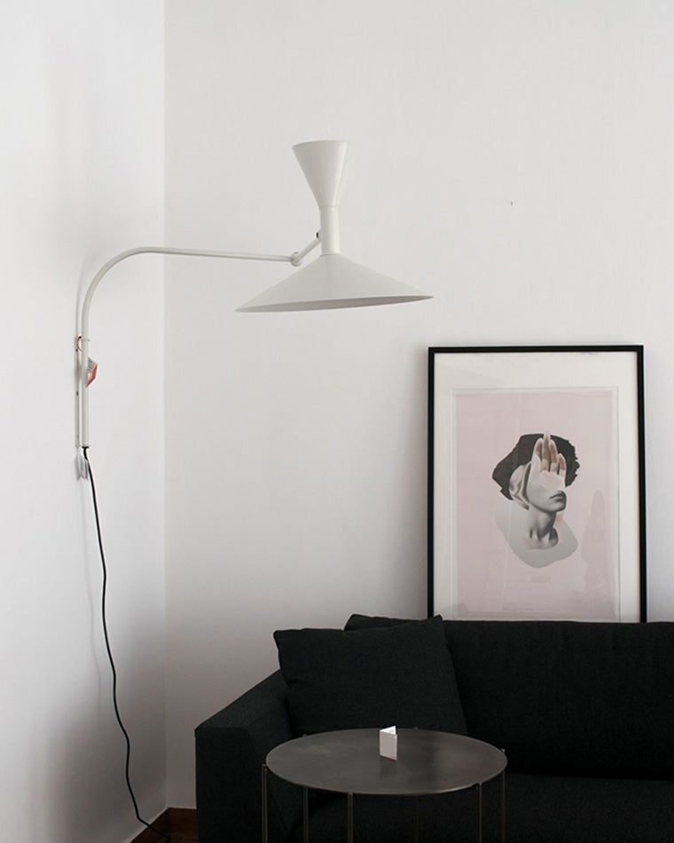 Diff Horn Swing Arm Wall Sconce with Switch-DF6014