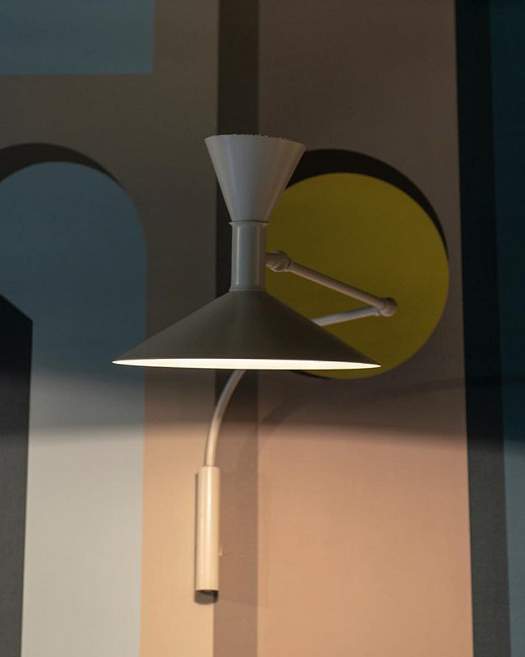 Diff Horn Swing Arm Wall Sconce with Switch-DF6014