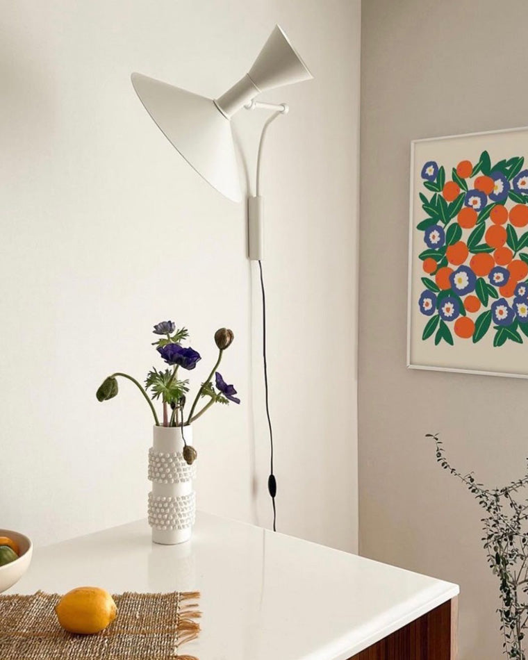 Diff Horn Swing Arm Wall Sconce with Switch-DF6014