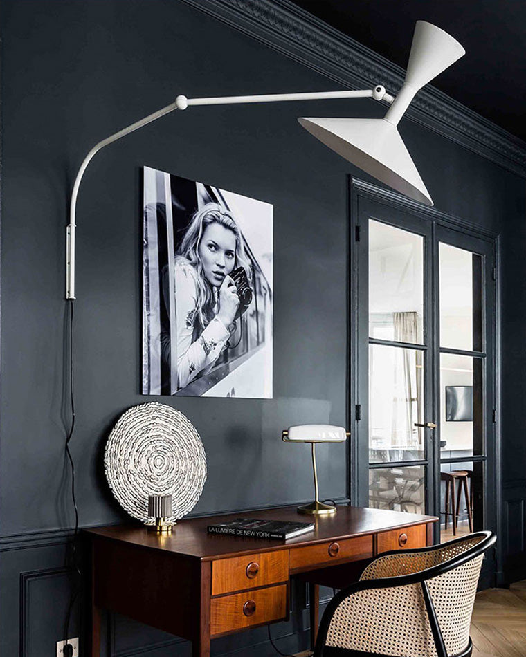 Diff Horn Swing Arm Wall Sconce with Switch-DF6014