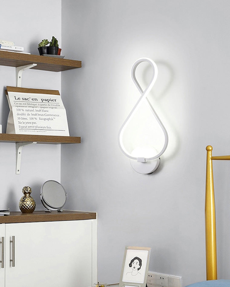 Diff Musical Note Sculptural Wall Sconce-DF6015