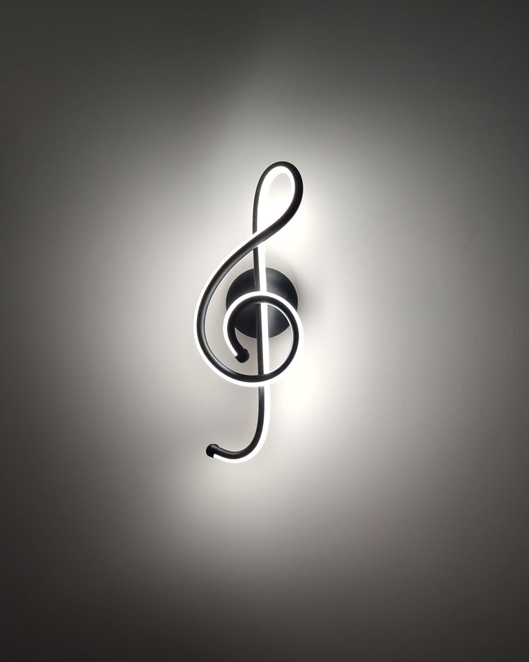 Diff Musical Note Sculptural Wall Sconce-DF6015