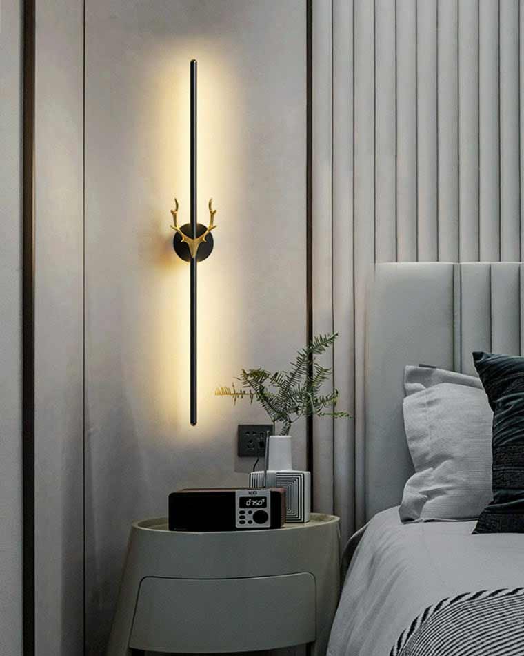 Diff Long Bar Wall Sconce with Antler -DF6019