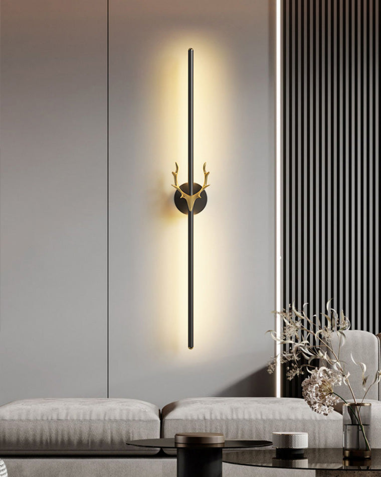 Diff Long Bar Wall Sconce with Antler -DF6019