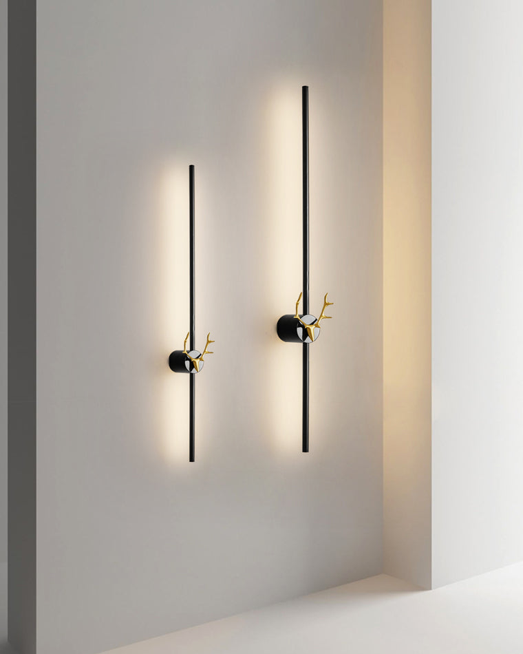 Diff Long Bar Wall Sconce with Antler -DF6019