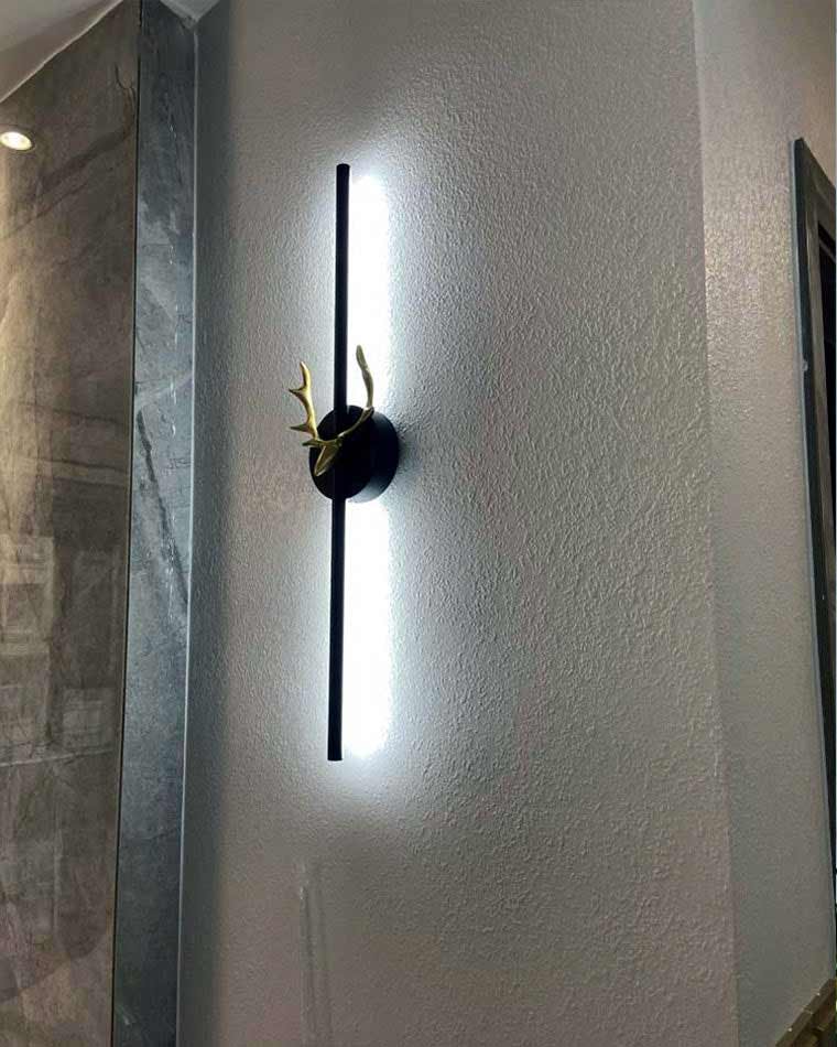 Diff Long Bar Wall Sconce with Antler -DF6019