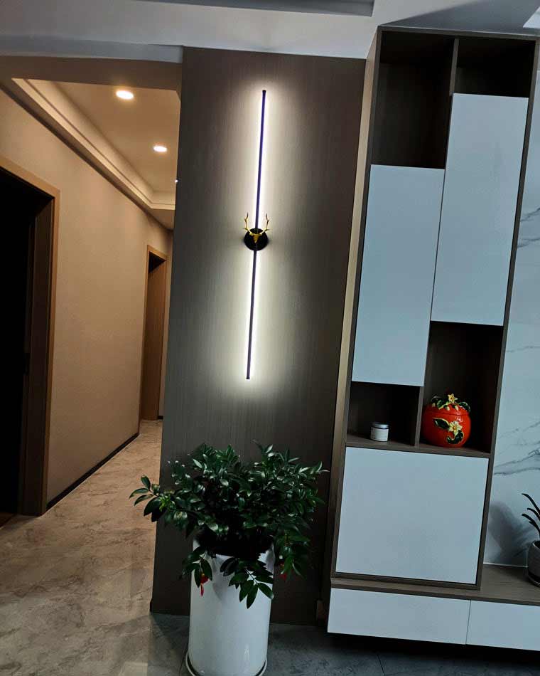 Diff Long Bar Wall Sconce with Antler -DF6019