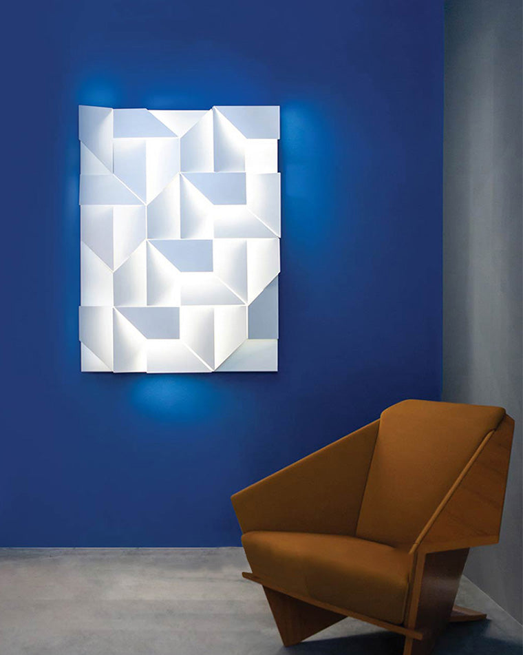 Diff Rectangular Sculptural Art Wall Sconce-DF6020