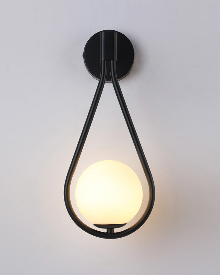 Diff Glass Globe Tear Drop Wall Sconce-DF6022