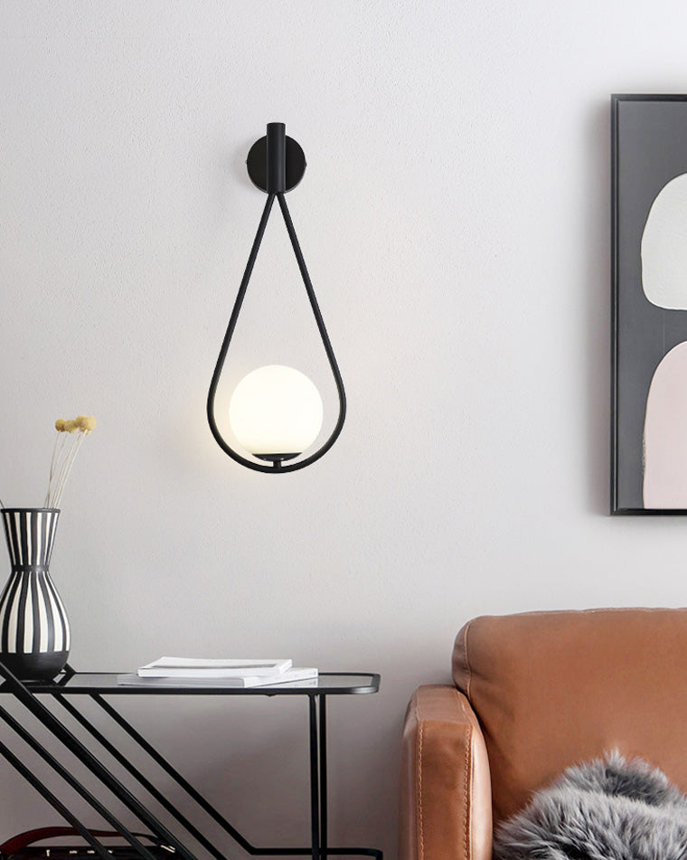 Diff Glass Globe Tear Drop Wall Sconce-DF6022