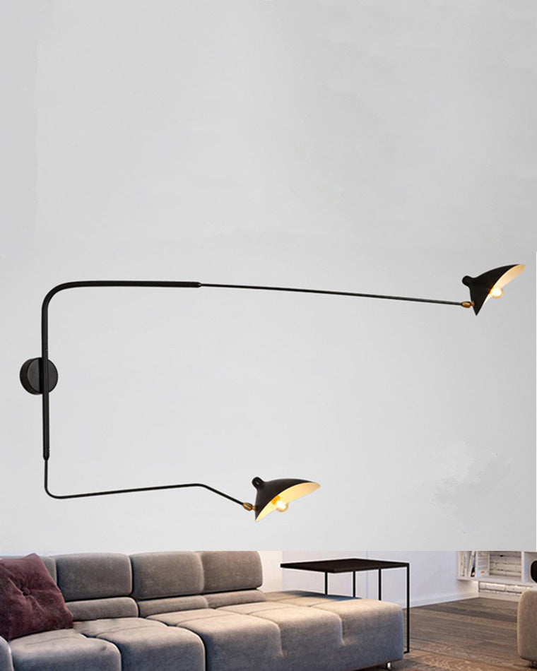 Diff Articulating Swivel Double Arm Wall Sconce-DF6024