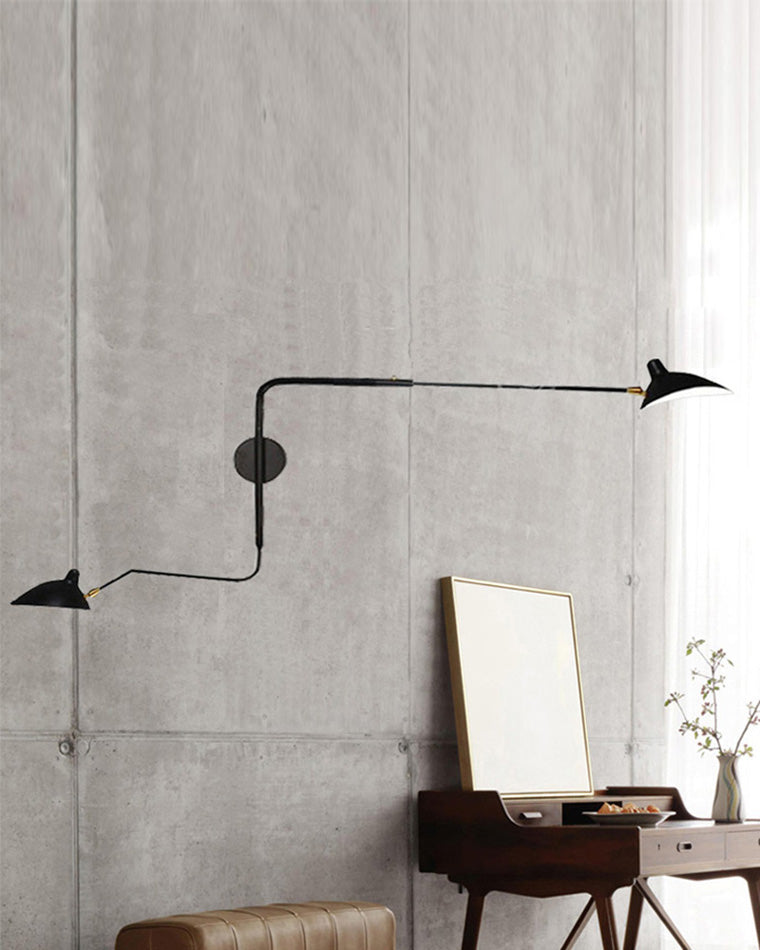 Diff Articulating Swivel Double Arm Wall Sconce-DF6024