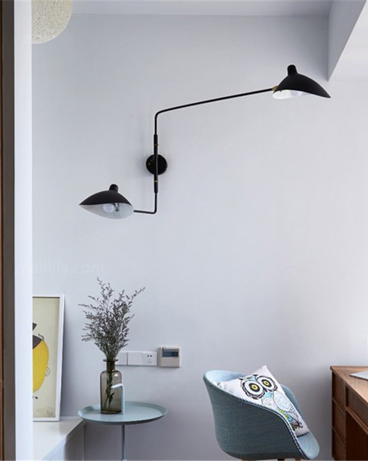 Diff Articulating Swivel Double Arm Wall Sconce-DF6024