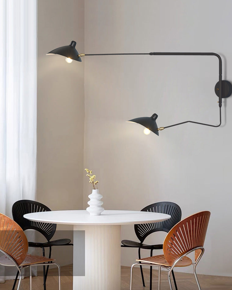 Diff Articulating Swivel Double Arm Wall Sconce-DF6024