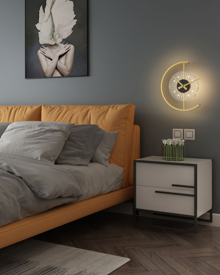 Diff Wall Clock with Led Light-DF6027