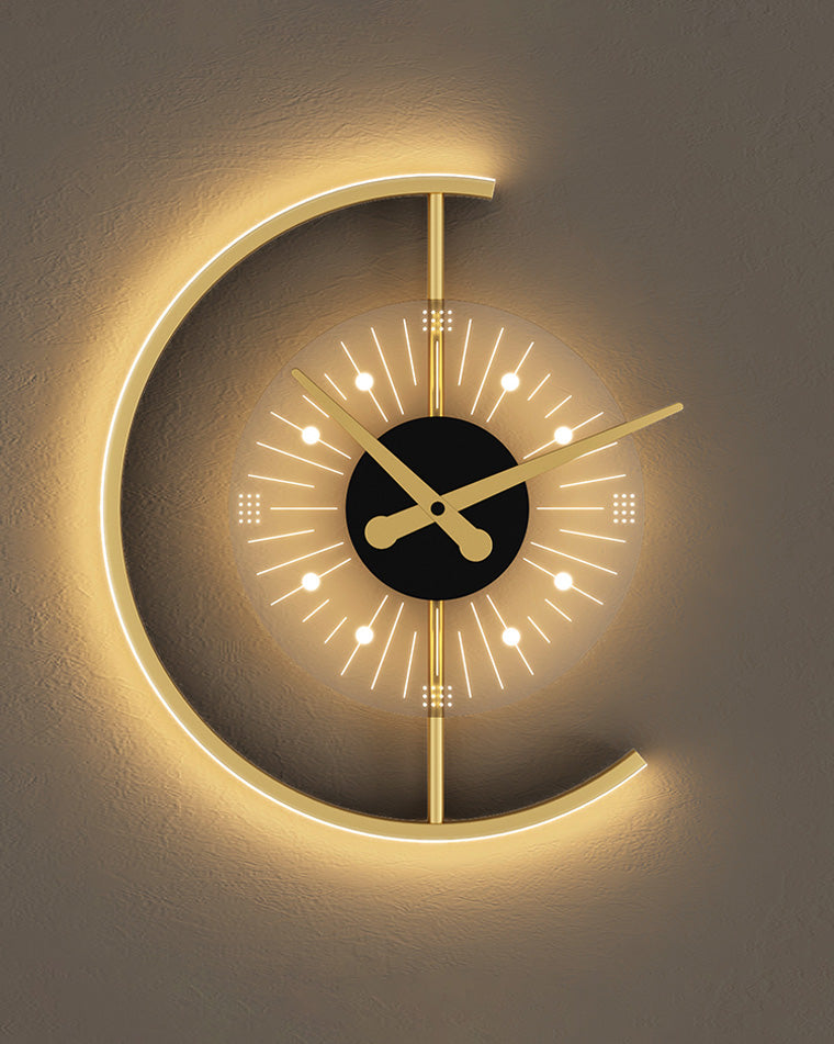 Diff Wall Clock with Led Light-DF6027