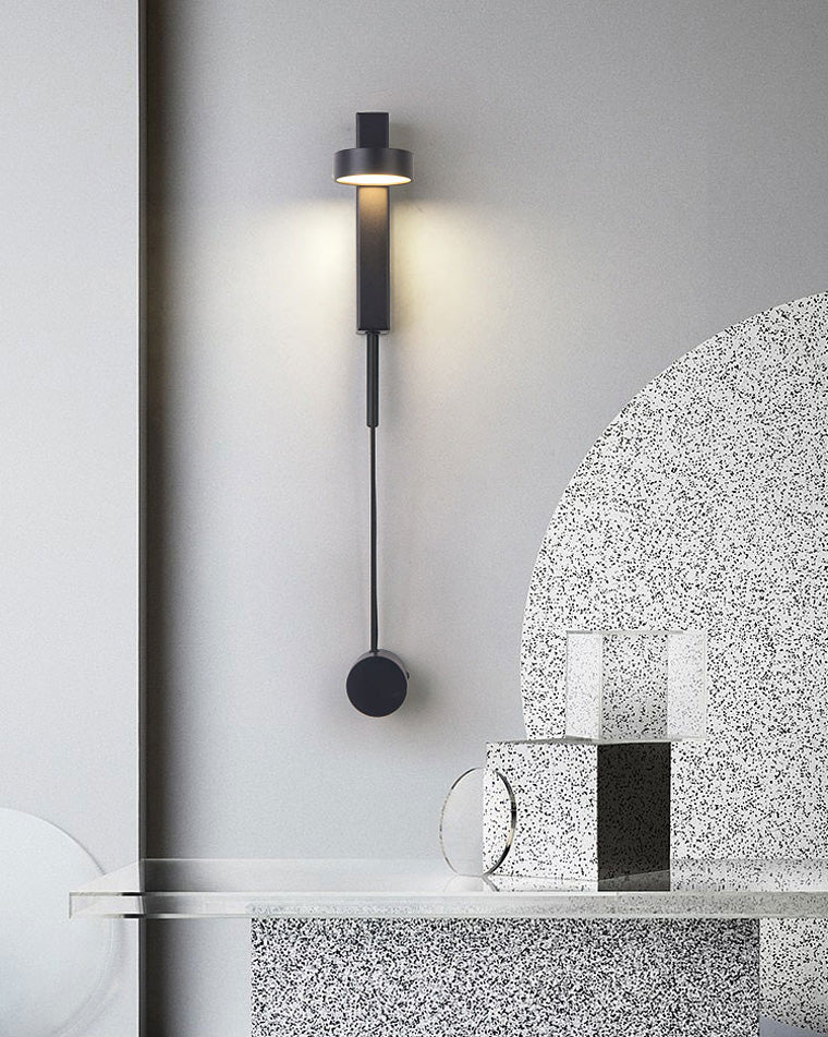 Diff Adjustable Black/Gold Pendulum Wall Sconce-DF6029